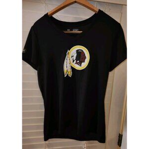 WASHINGTON REDSKINS Under Armour Combine Womens Short Sleeve Shirt Loose MEDIUM